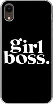 Geschikt voor iPhone XR hoesje - Quotes - Spreuken - Girl boss - Siliconen Telefoonhoesje