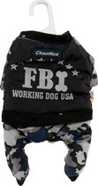 Mascow Hondenkostuum Fbi Polyester Zwart/grijs/blauw Maat M