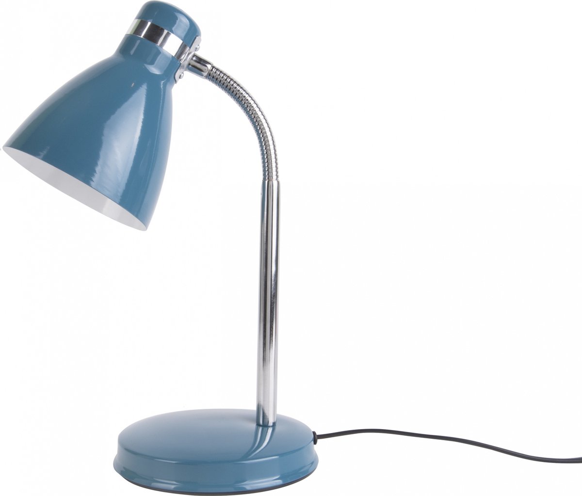 Leitmotiv Study tafellamp - bureau - buigbaar - kap ø11,5 cm - 40 cm hoog -  blauw met... | bol.com