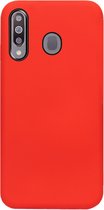 ADEL Siliconen Back Cover Softcase Hoesje Geschikt voor Samsung Galaxy M30 - Rood