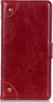 Motorola Moto G60s Hoesje - Mobigear - Ranch Serie - Kunstlederen Bookcase - Rood - Hoesje Geschikt Voor Motorola Moto G60s