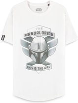 Star Wars Heren Tshirt -XL- The Mandalorian Wit