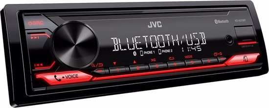 JVC KD-X272BT Autoradio USB, AUX en Bluetooth - Rood | bol.com