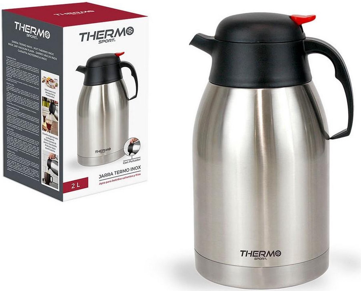 Thermo4sports Thermokan ThermoSport Met knop Roestvrij staal (2 L)
