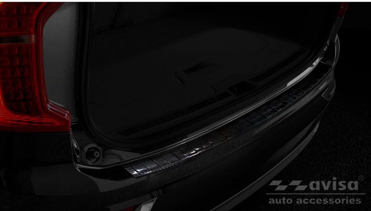 Echt 3D Carbon Achterbumperprotector Volvo XC90 2015- 'Ribs'