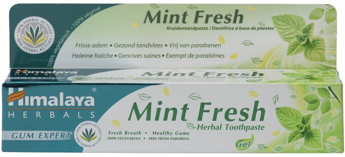 Himalaya Herbals Kruidentandpasta Mint Fresh - 3 x 75 ml - Voordeelverpakking