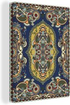 Tapis peinture sur toile - Motifs - Couleurs - 60x80 cm - Décoration murale