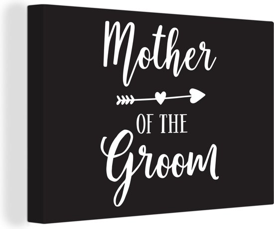 Citation Fete Des Meres Mere Du Marie Sur Fond Noir Toile 30x Cm Bol Com