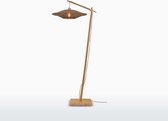 GOOD&MOJO Vloerlamp Bali - Bamboe/Zwart - 80x60x176cm - Scandinavisch,Bohemian - Staande lamp voor Woonkamer - Slaapkamer