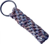 sleutelhanger Paracord Brown Camo bruin 7,8 cm