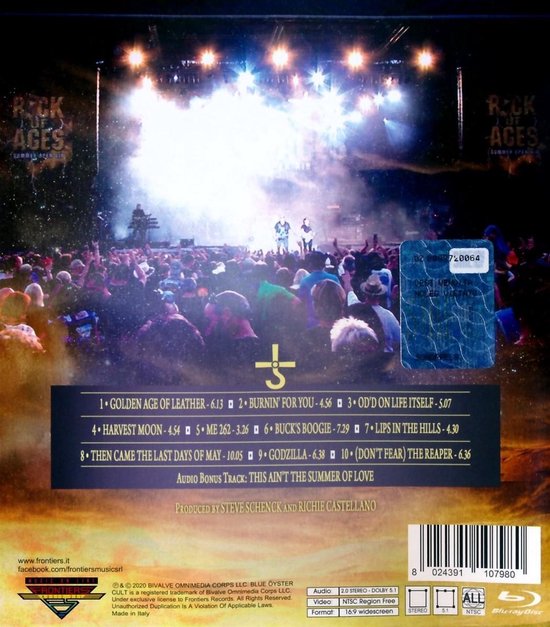 Blue Öyster Cult - Live At Rock Of Ages Festival 2016 (Blu-ray) - Blue Oyster Cult