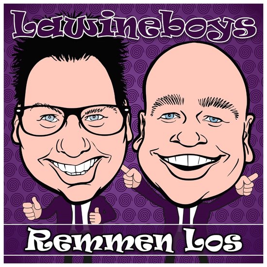 Koppe cartoon van Lawineboys, "Remmen Los"