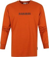 Napapijri S-Box Longsleeve T-shirt Oranje - maat M