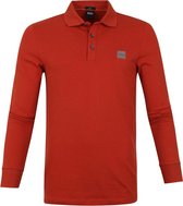 Hugo Boss LS Polo Passerby Rood - maat XXL