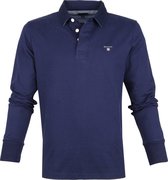 Gant Rugger Poloshirt LS Evening Blue - maat L