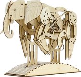 modelbouwset Olifant 50 x 35 cm hout 159-delig