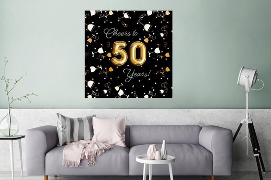 Affiche Anniversaire - Femme - 60 Ans - Anniversaire - 75x75 cm