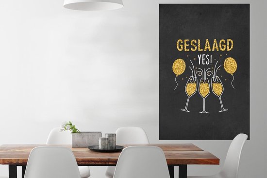 Affiche Passed - Fête - Or - 80x120 cm