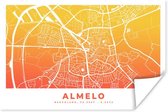 Poster Plan de ville - Almelo - Oranje - Jaune - 30x20 cm
