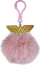 sleutelhanger Wonder Woman junior 7 cm pluche roze