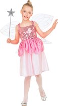 Widmann - Elfen Feeen & Fantasy Kostuum - Fantastische Fee Fabiola - Meisje - Roze - Maat 116 - Carnavalskleding - Verkleedkleding