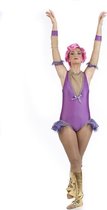 Limit - Dans & Entertainment Kostuum - Trapeze Acrobaat Chinees Staatscircus - Vrouw - paars - Maat 38 - Carnavalskleding - Verkleedkleding