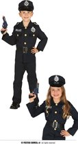 Guirca - Politie & Detective Kostuum - Stop Of Ik Schiet Politie Kind Kostuum - Blauw - Maat 176 - Carnavalskleding - Verkleedkleding