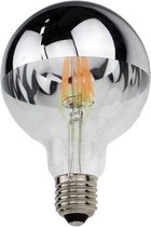 LED kopspiegel Filament lamp 7W | Globe G95 | Zilver | 2700K - Warm wit