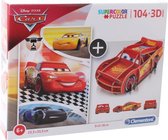 legpuzzel met bouwpakket Cars 104 stukjes