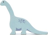 dino brachiosaurus 15 cm hout blauw