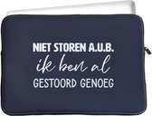 iPad 2021/2020 hoes - Tablet Sleeve - Niet Storen A.U.B. - Designed by Cazy