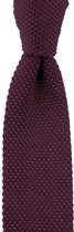 Sir Redman - cravate tricot - aubergine - polyester