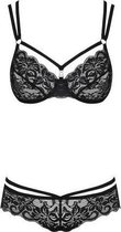 2-Delige Kanten BH Set - Zwart - Sexy Lingerie & Kleding - Lingerie Dames