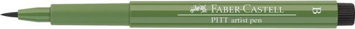 Faber-Castell tekenstift - Pitt Artist Pen - brush - permanent olijfgroen - FC-167467