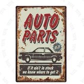 Retro Muur Decoratie uit Metaal Vintage Garage Sign 20x30cm XP-87