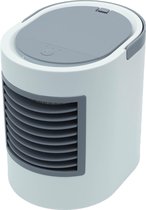 LW Mini Aircooler Ovaal® – Aircooler – Draagbaar – Geluidstil – Verlichting – Wit - Model 2023