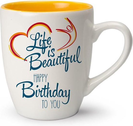 Mug La Life est belle - Happy anniversaire