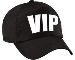 Zwarte VIP verkleed pet / baseball cap voor jongens en meisjes - verkleedhoofddeksel