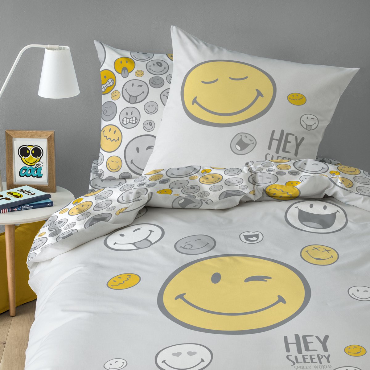 SkyBrands Smiley Girls Bedding 135 x 200 cm Children's
