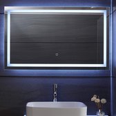 Spiegel - Spiegel met verlichting - Badkamerspiegel - LED - Koper en loodvrij - 100 x 60 cm - Glas