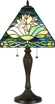 Tafellamp Tiffany 43*43*62 cm E27/max 2*60W Groen | 5LL-6155