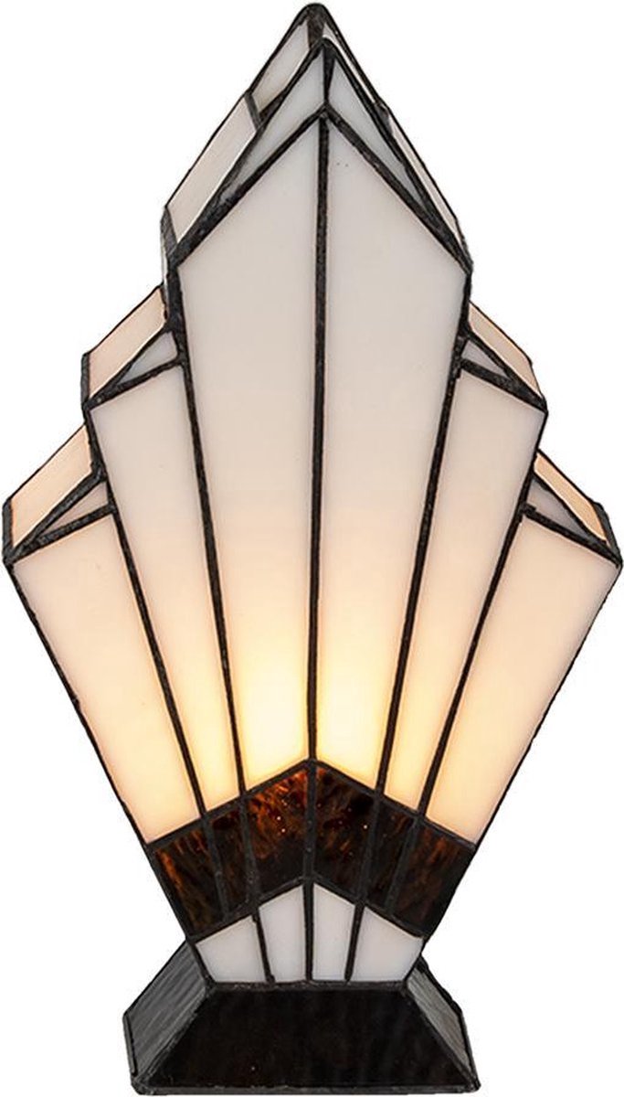 Tafellamp Tiffany 17*6*30 cm E27/max 1*40W Wit | 5LL-6084