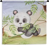 Wandkleed - Wanddoek - Jungle - Panda - Liaan - 60x60 cm - Wandtapijt