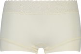 RJ Bodywear Pure Color Kant dames short - ivoor - Maat: L