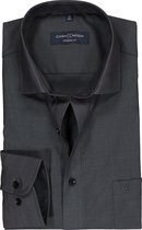 CASA MODA modern fit overhemd - antraciet grijs - Strijkvriendelijk - Boordmaat: 38
