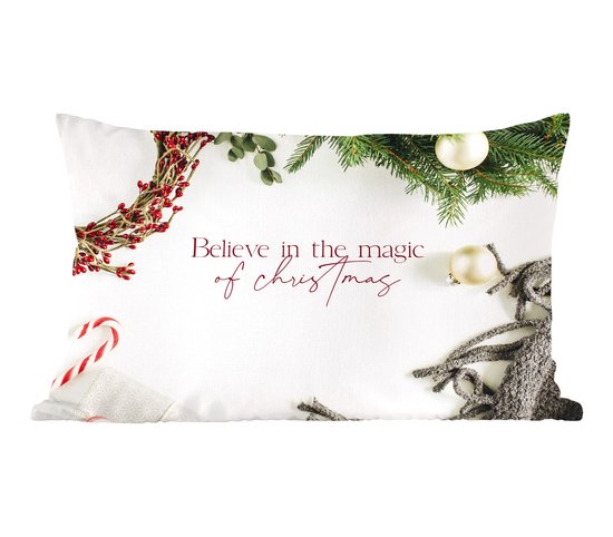 Sierkussens - Kussentjes Woonkamer - 60x40 cm - Kerst - Magie - Kerstversiering - Kerstversiering - Kerstdecoratie voor binnen - Woonkamer