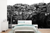 Papier peint vinyle - Photo noir et blanc de la ville de Medellín en Colombie, Amérique du Sud, largeur 420 cm x hauteur 280 cm - Tirage photo sur papier peint (disponible en 7 tailles)