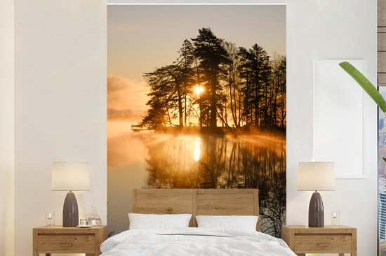 Papier peint - Papier peint photo Automne - Soleil - Water - Largeur 170 cm x hauteur 260 cm