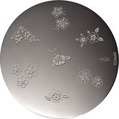 KONAD stamping plates M26 met 7 nagel figuurtjes BLOEMEN.