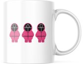 Squid Game Mok: The Crew | Grappige mok | Grappige Cadeaus | Koffiemok | Koffiebeker | Theemok | Theebeker